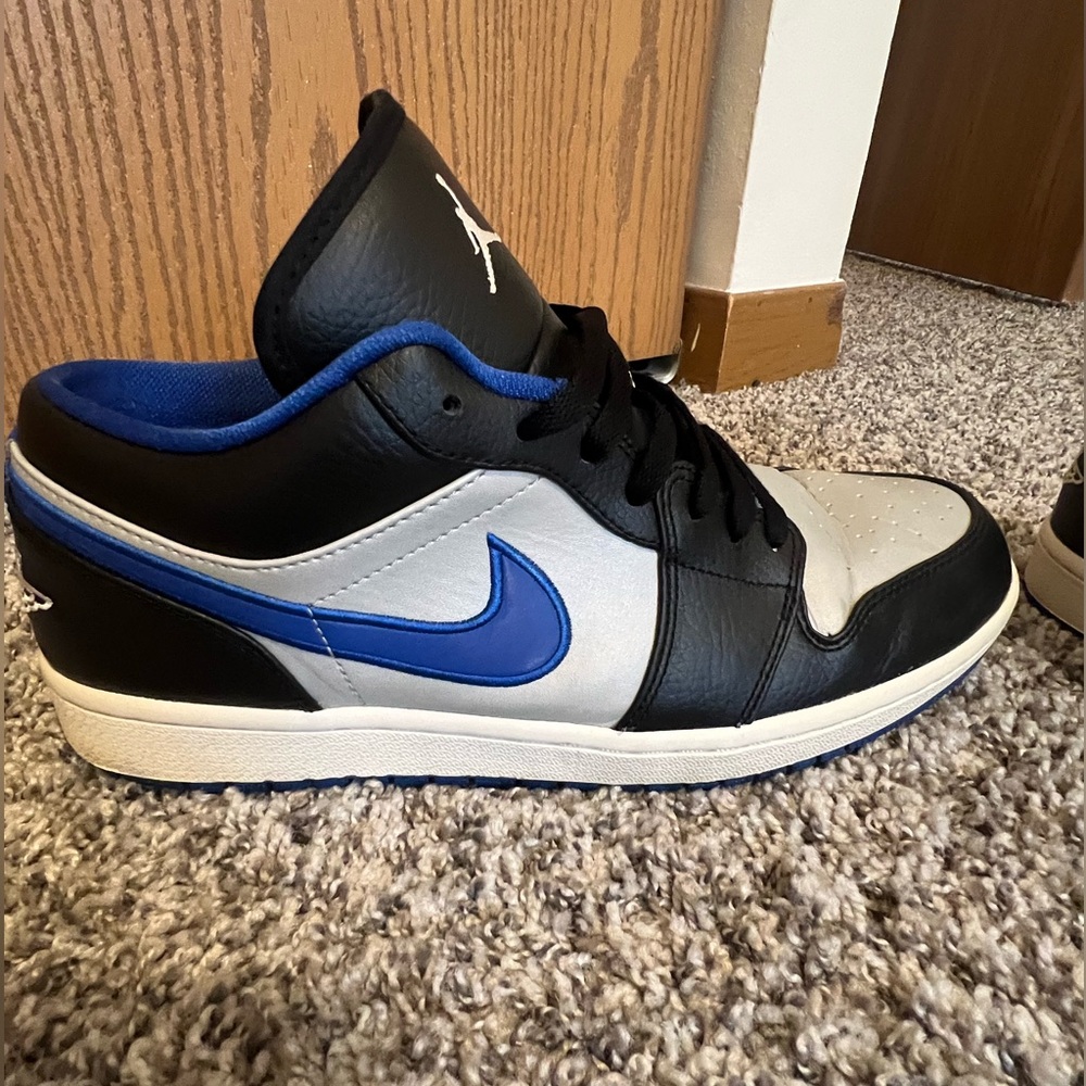 Jordan Athletic Shoes Black Blue White